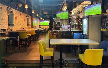 Hong Kong Customs conducted an enforcement operation in Tung Chung yesterday (November 24) to combat infringing activity involving a restaurant using an illegal streaming device to broadcast live football matches in the course of business. Photo shows the restaurant in Tung Chung raided by Customs.